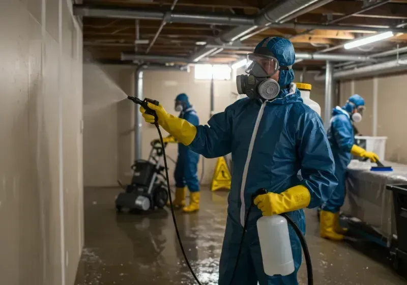 Basement Sanitization and Antimicrobial Treatment process in Florence, MS